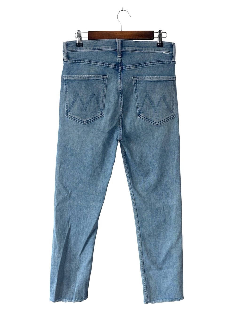 Mother Jeans High Waisted Rider Ankle Straight 709765 Blue Fish Water Size 31 - Picture 5 of 10